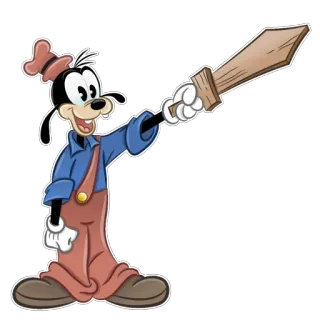 ⚔️ Goofy дурацкий, disney, мультфильм, персонаж, юмор telegram sticker