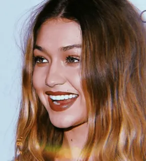 🐚 femme, portrait, sourire, beauté, mannequin, cheveux, visage telegram sticker