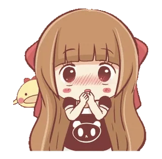 🍞 Мультфильм, Аниме, Милый, Девочка, Кавай, Чиби telegram sticker