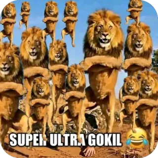 🫥 SUPER ULTRA GOKIL whatsapp sticker