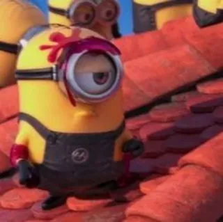 😐 Minion Despicable Me minion, cartoon, character, despicable me, animation telegram sticker