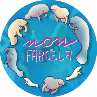 ☠️ NON FARCELA Ламантины, Морские коровы, Океан, Водные животные, Итальянский, У меня не получится whatsapp sticker