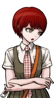 😕 Mahiru Koizumi Danganronpa Anime, Personnage, Rousse, Cravate, Danganronpa, Mahiru Koizumi telegram sticker