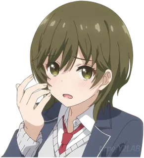 😳 Vme Y2LAB Anime, Garota, Sticker, Desenho animado whatsapp sticker