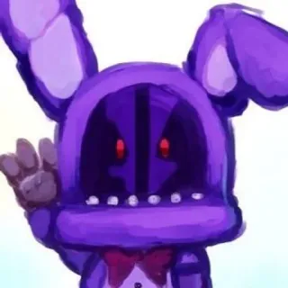 🌟 Bonnie Five Nights at Freddy's Animatronique, Horreur, Jeu vidéo, Bonnie, FNAF whatsapp sticker