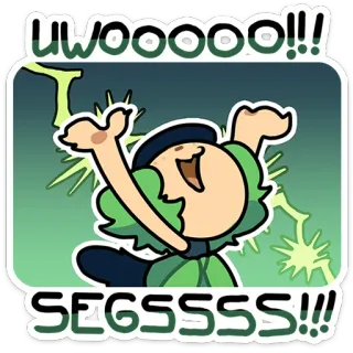 ⭐ UWWOOOO!!!
SEGSSSS!!! Dessin animé, Drôle, Offensant, Mème telegram sticker