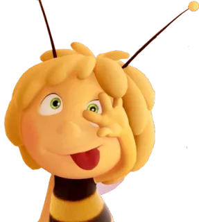 😜 Maya the Bee Пчелка Майя, Мультфильм, Пчела, Анимация, Персонаж whatsapp sticker