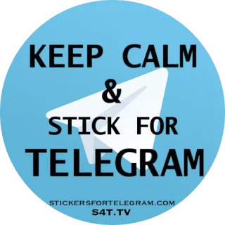 ✋ KEEP CALM
&
STICK FOR
TELEGRAM Telegram, Ruhe bewahren, Sticker, Papierflieger, Soziale Medien, Nachricht telegram sticker