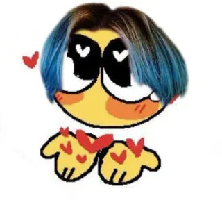 🫐 Emoji, Cartone animato, Cuore, Amore, Carino, Sticker telegram sticker