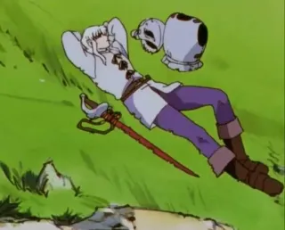 🥱 Griffith Berserk anime, sword, armor, relaxation, leader telegram sticker