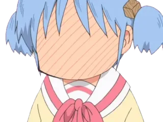 😳 Anime, Desenho animado, Personagem, Fofo, Adesivo telegram sticker