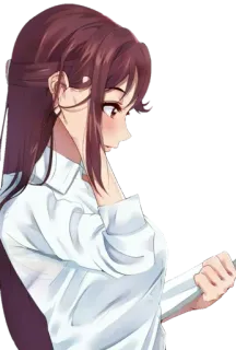 🤤 Anime, Mädchen, Schuluniform, Charakter telegram sticker