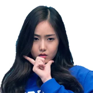 🤔 ragazza, persona, pensando, Kpop, asiatico whatsapp sticker
