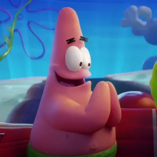 🐙 Patrick Star Spongebob Squarepants patrick star, spongebob, cartoon character, funny, pink starfish telegram sticker