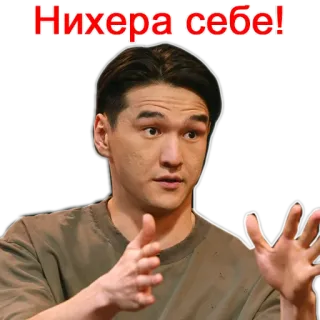 🤨 Нихера себе! man, shocked, russian, sticker telegram sticker