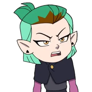 😠 Amity Blight The Owl House cartoon, angry, amity blight, the owl house, character, witch telegram sticker
