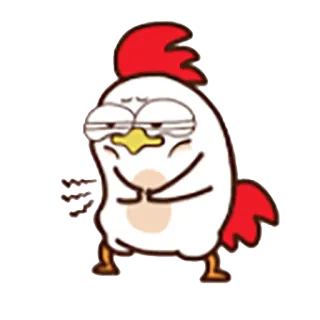 😩 Huhn, Tier, Cartoon, Süß, Emoji, Sticker telegram sticker