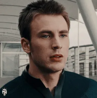 🇺🇸 Captain America 캡틴 아메리카, 마블, 크리스 에반스, 슈퍼히어로, 영화 캐릭터 telegram sticker