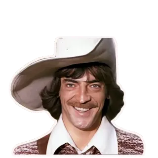 😀 Cowboy, Country, Música, Chapéu, Cantor telegram sticker