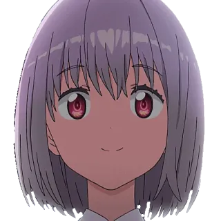 🙂 Anime, Mädchen, Süß, Porträt, Kopfaufnahme, Manga telegram sticker