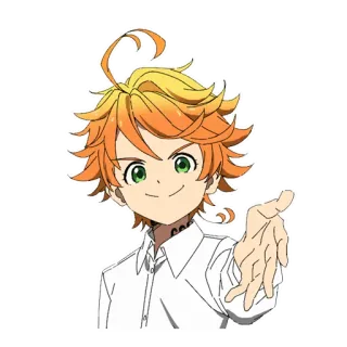 😏 Emma The Promised Neverland Anime, Sticker, Personnage, Emma, The Promised Neverland telegram sticker