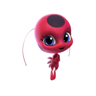 😬 Tikki Miraculous: Tales of Ladybug & Cat Noir Tikki, Miraculous Ladybug, Kwami, Ladybug, Cartoni animati, Personaggio, Anime telegram sticker
