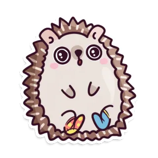 🥺 เม่น, น่ารัก, สัตว์, สติกเกอร์ telegram sticker