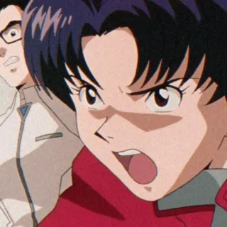 🦋 Misato Katsuragi Neon Genesis Evangelion anime, misato, evangelion, angry, shocked telegram sticker
