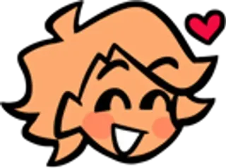 😻 dibujos animados, feliz, amor, corazón, lindo, sonriente, emoji telegram sticker