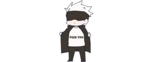 ✨ FUCK YOU Anime, Schimpfwort, Beleidigend, Cartoon telegram sticker