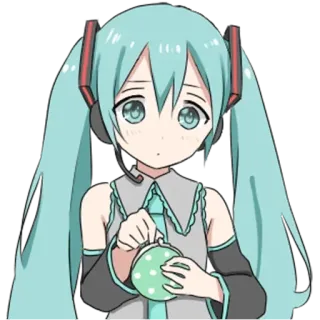 💵 Hatsune Miku Anime, Vocaloid, Hatsune Miku, Fofo, Kawaii, Mangá, Personagem whatsapp sticker