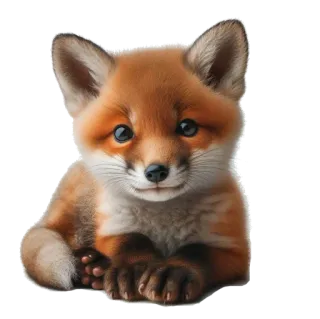 🌍 fox, animal, cute, wildlife, mammal, adorable telegram sticker