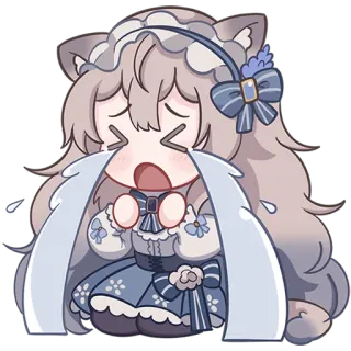 😭 泣く, アニメ, かわいい, 悲しい, 涙, ちび, イラスト telegram sticker