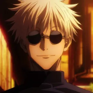 🖤 Gojo Satoru Jujutsu Kaisen Anime, Gojo Satoru, Jujutsu Kaisen, Charakter, Sonnenbrille telegram sticker
