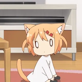 😮 アニメ, 猫耳, 可愛い, カワイイ, 漫画 whatsapp sticker