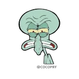 😡 Squidward Spongebob Squarepants thaddäus, spongebob, cartoon, lustig, meme, nickelodeon telegram sticker