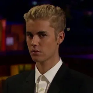 😒 Justin Bieber ジャスティン・ビーバー, セレブ, 歌手, ポートレート, ブロンドヘア telegram sticker