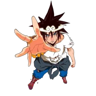 🦔 Jin Mori The God of High School Jin Mori, The God of High School, anime, character, martial arts, fighter telegram sticker