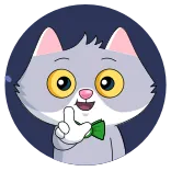 💩 cat, animal, cartoon, pointing whatsapp sticker