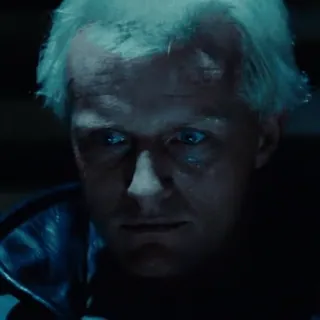 🤨 Roy Batty Blade Runner Roy Batty, Blade Runner, Replicante, Rutger Hauer, Ciencia ficción, Androide whatsapp sticker