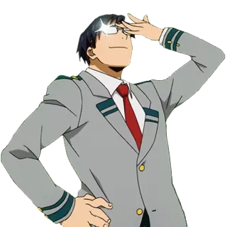 😌 Tenya Iida My Hero Academia My Hero Academia, Tenya Iida, Anime, Personaje, Superhéroe telegram sticker