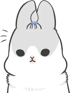 🐇 królik, zwierzę, słodki, naklejka, kreskówka telegram sticker