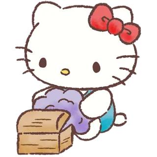 🧰 Hello Kitty Hello Kitty, słodkie, kreskówka, kawaii, Sanrio telegram sticker