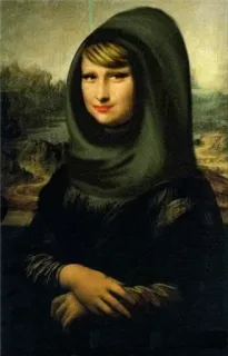 😚 Mona Lisa Mona Lisa, arte, pintura, retrato, renacimiento whatsapp sticker