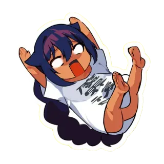 😵 F**k You Anime, Lucu, Manga, Karakter, Kartun, Gadis telegram sticker