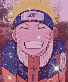 🌟 Naruto anime, cartoon, character, naruto, smiling, happy telegram sticker