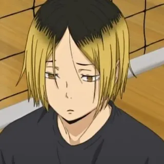 🏐 Kenma Kozume Haikyuu!! Anime, Volleyball, Kenma, Kozume, Haikyuu, Fatigué, Gamer telegram sticker