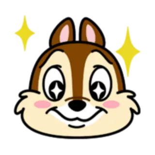 😍 Chip 卡通, 迪士尼, 花栗鼠, 动物, 可爱 telegram sticker