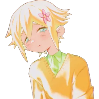 😢 Basil Omori Anime, Postać, Gra wideo, Omori, Basil telegram sticker