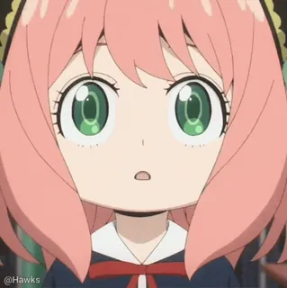 🔴 Anya Forger Spy x Family anime, spy x family, anya forger, cartoon, cute, kawaii, manga telegram sticker
